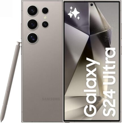 SAMSUNG Galaxy S24 Ultra, AI Phone, 256GB Storage, Titanium Gray, 12GB RAM, Android Smartphone, 200MP Camera, S Pen, Long Battery Life (UAE Version)