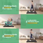 Sperax Walking Pad Treadmill with APP,Under Desk Treadmill,Vibration Walking Pad 150KG Capacity - Image 2