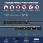 cocopar USB-C Portable Monitor - 15.6 Inch 1080P FHD HDR Zero Frame USB-C Computer Display with Dual Type-C HDMI for Laptop PC Mac Surface PS4/5, with Smart Cover - Image 5