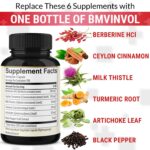 Berberine Supplement Equivalent to 4700mg - 5 Months Supply - High Potency with Ceylon Cinnamon - Supports Immune System, Cardiovascular & Gastrointestinal Function - Berberine HCl Supplement Pills - Image 4