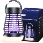 Zurligi Bug Zapper for Outdoor & Indoor, Mosquito Zapper with LED Light, Insect Zapper Electric Fly Traps, Insect Control Efficiency of 99.99%, Perfect for Backyard Patio Home (Black)