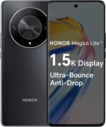 HONOR Magic6 Lite, Sim-Free Mobile Phones, 5G Smartphone, 8GB+256GB, 6,78” Anti-Drop 120Hz Display, 108MP Triple Rear Camera, 5300mAh Battery, Dual SIM, Android 13, Midnight Black