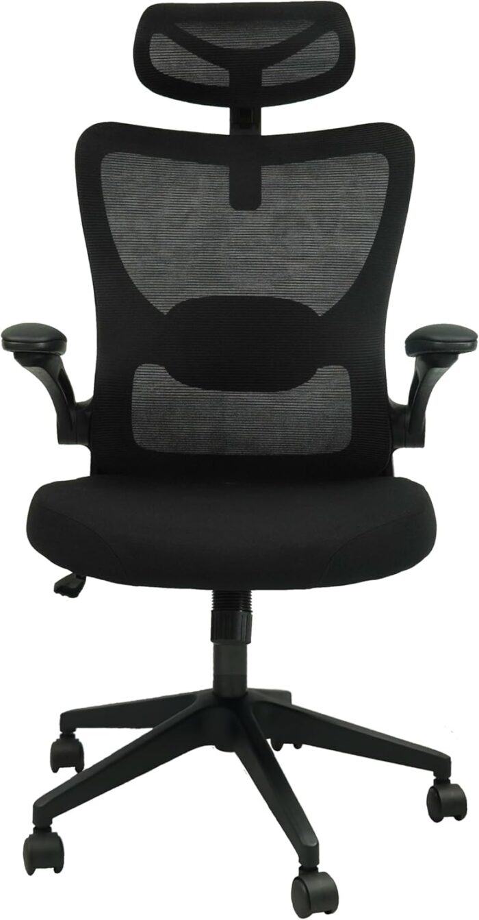LAVORO ART Ergonomic Office Chair Computer Desk Chair Hold up to 135 Kg High Back Mesh and Adjustable Lumbar Support Rolling Home Office Desk Chairs Comfortable Gaming Work Wheel 3D Armrests Headrest - Image 9