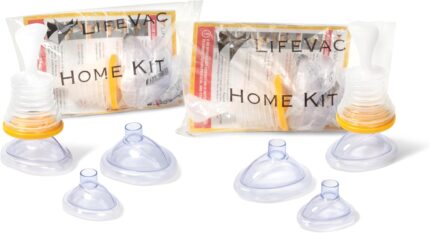 LifeVac Home Kit 2 Pack – Portable Suction Rescue Device, First Aid Kit for Kids and Adults, Portable Airway Suction Device for Children and Adults