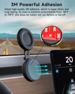 Tesla Phone Mount, MagSafe Car Mount for Tesla Model 3 Model Y, Foldable Hidden Magnetic Phone Mount Fit for iPhone 14 13 12 Series and All Phone, Tesla Model 3 Accessories, Tesla Model Y Accessories - Image 6