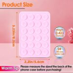 2Pcs Suction Phone Case Mount, Silicone Phone Suction Grip Compatible with iPhone and Android Cases, Anti-Slip Hands-Free Mobile Accessory Holder, Sticky Phone Grip for Tiktok Videos and Selfies - Image 3