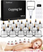 Eambond Cupping Set, Cupping Therapy Sets Massage Back, Pain Relief, Physical Therapy, Chinese Cupping kit with Vacuum Pump - Massage Cupping Cup for Massage Therapists–Improve Your Health & Wellness