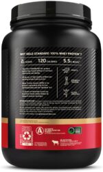 Optimum Nutrition (ON) Gold Standard 100% Whey Protein Powder Primary Source Isolate, 24 Grams of Protein for Muscle Support and Recovery - Double Rich Chocolate, 2 Lbs, 29 Servings (907 Grams) - Image 11