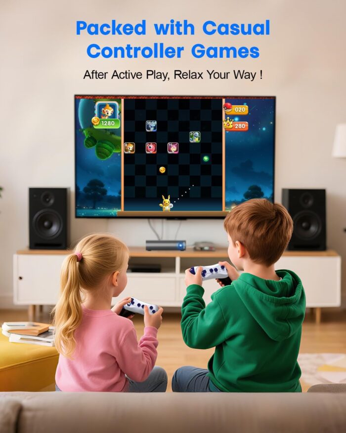 MetFut AR Motion Gaming Console for Kids & Families – Plug & Play Video Game System for Indoor Physical Play & Interactive Family Fun. Great for Gifts, Game Nights, Parties, Playtime and Playdates - Image 7