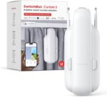 SwitchBot Smart Curtain Opener - Bluetooth Remote Control with App/Timer, Performance Upgrade, Add SwitchBot Hub to Make It Work with Alexa, Google Home, HomeKit(Curtain 3, U Rail)