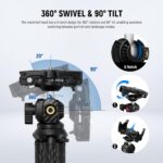 NEEWER Flexible Tripod with Remote Control, Mini Camera Kickstand with Smartphone Port and Action Cam Mount Compatible with iPhone GoPro Hero 12 11 10 DJI Insta360 Samsung for Vlog, TP34 - Image 4