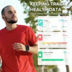 BRIBEJAT Smart Watch for Men Women (Make/Answer Call), HD 2.01'' Smartwatch Waterproof, Fitness Tracker Pedometer SpO2/Heart Rate/Sleep Monitor, Compatible with iPhone Samsung Huawei Android Phone - Image 4