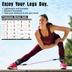 Ankle Resistance Bands with Cuffs, Ankle Bands for Working Out, Leg and Glutes Exercise Bands for Women & Men, Kickbacks, Butt Lift, Hip Fitness Training, Home Gym Equipment - Image 4