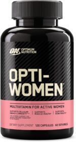 Optimum Nutrition (ON) Opti-Women, Vitamin C, Zinc and D for Immune Support Women's Daily Multivitamin Supplement Capsules with 23 Vitamins & Minerals/ 600 Mcgs Folic Acid/ 18 Mgs Iron - 120 Capsules
