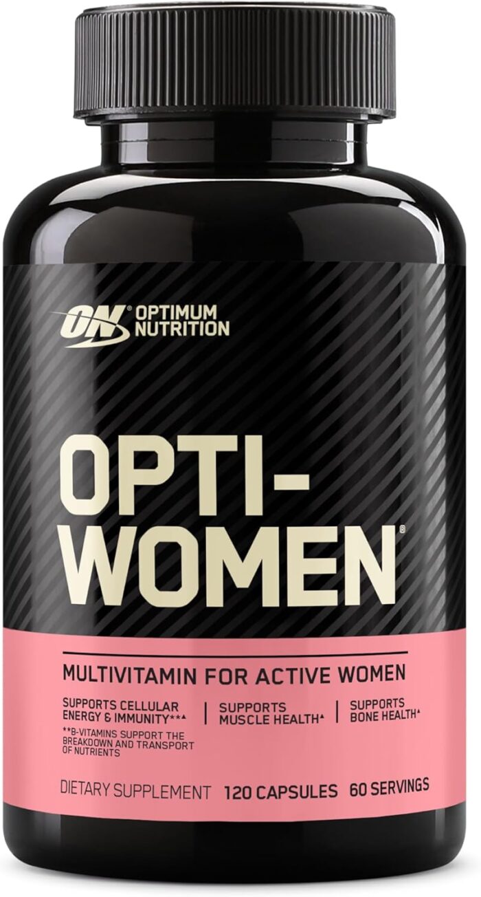 Optimum Nutrition (ON) Opti-Women, Vitamin C, Zinc and D for Immune Support Women’s Daily Multivitamin Supplement Capsules with 23 Vitamins & Minerals/ 600 Mcgs Folic Acid/ 18 Mgs Iron – 120 Capsules