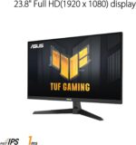 ASUS TUF Gaming 24” (23.8 inch viewable) 1080P Monitor (VG249Q3A) - Full HD, 180Hz, 1ms, Fast IPS, Extreme Low Motion Blur, FreeSync Premium, Speakers, DisplayPort, HDMI, Variable Overdrive, 99% Srgb - Image 2