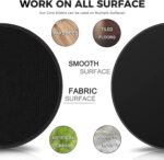Kingmall Fitness Exercise Core Sliders, Slider for Fitness Double Sided Gilder Strength Slides Discs Work Smoothly on Any Surface Perfect for Stretch Strength Abdominal Core Exercise (Set of 2) - Image 3
