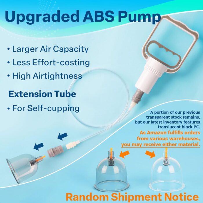 Eambond Cupping Set, Cupping Therapy Sets Massage Back, Pain Relief, Physical Therapy, Chinese Cupping kit with Vacuum Pump - Massage Cupping Cup for Massage Therapists–Improve Your Health & Wellness - Image 3