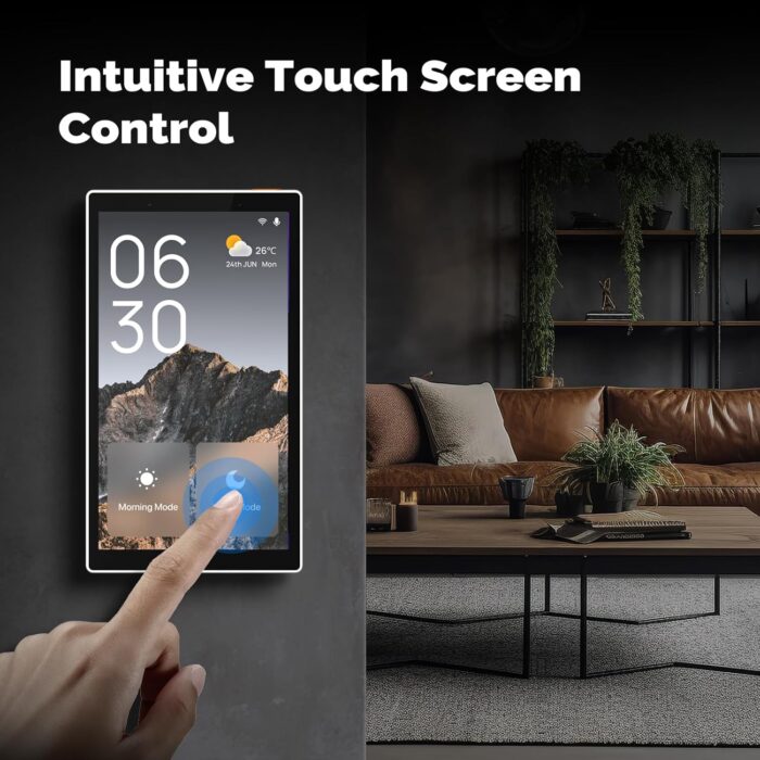 MOES Smart Home Touchscreen Control(1-Switch Panel), In-wall Smart Panel with Alexa Built-in, Compatible with Smart Life devices, Manage and Control Home Devices and Scenes with Touch and Voice - Image 2