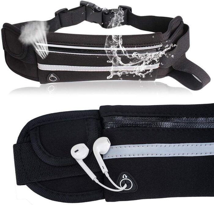Running Belt with Extender, Bounce Free Pouch Bag, Fanny Pack Workout Belt Sports Waist Pack Belt Pouch for Apple iPhone XR XS 8 X 7+ Samsung Note Galaxy in Running Walking Cycling - Image 3