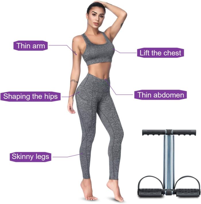COVVY Multifunktionale Sportgert Pedal Bodybuilding Expander Feder Schlauch Fupeda Zugseil Fitness - Image 4