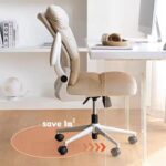 ALMEKAQUZ Computer Chair, Office Chairs, Home High Backrest Swivel Chair, Desk Chairs with Wheels, Angle Adjustable Chair, Desk Chair Ergonomic College Dormitory Gaming Chairs (Grey) - Image 4