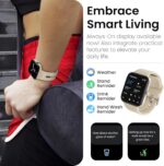 TOZO S4 AcuFit One Smart Watch 1.78" AMOLED Screen for Men Women, Bluetooth Call Dial Fitness Tracker, Heart Rate and Blood Oxygen, Sleep Monitor, IP68 Waterproof, Workout for iOS Android, Gold - Image 7
