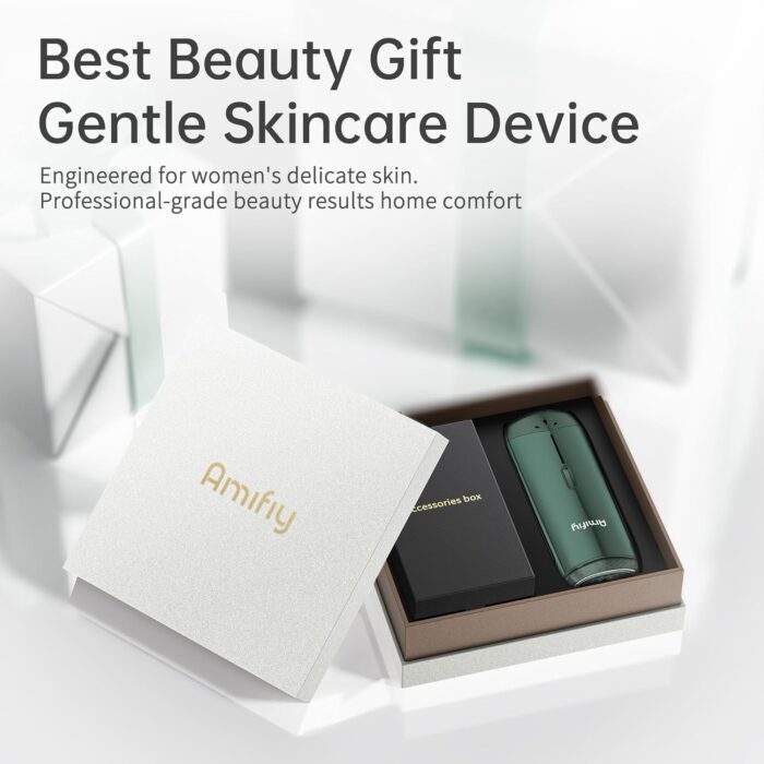 Amifiy Ice Cooling IPL Home Use Hair Removal Device, Laser Hair Removal Machine Painless Epilator for Women Men, 3 Energy Levels & 2 Modes, Face Body Use with Razor & Glasses - Image 9