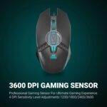 Ant Esports GM50 Optical Wired Gaming Mouse | Slimmer Shell Design for Claw Grips | Contoured Shape | Premium Build Quality | Multi-Zone RGB Lighting - Image 4