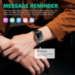 MIGOUFIT Smart watch military for men with call dials that can make calls and answer calls compatible for iOS Android, Fitness Activity tracker with IP68 Waterproof Ai voice, with 123 Sports Modes - Image 5