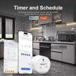 Smart Plug, Smart Outlet Plug Socket Compatible with Alexa and Google Home, WiFi Plug Socket With Remote Control & Voice Control, With Electricity Statistics Timer Function, No Hub Required (4 Pack) - Image 6