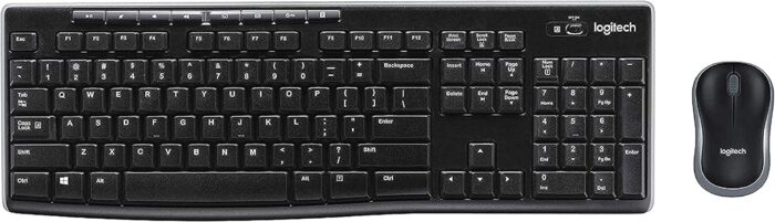 Logitech MK270 Wireless Keyboard and Mouse Combo – Keyboard and Mouse Included, 2.4GHz Dropout-Free Connection, Long Battery Life