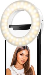 LITTIL Selfie One - Ring Light for Phone, iPhone, Android or Laptop | 3 Adjustable Light Modes | Rechargeable Batteries | Clip On Design | Perfect for Beauty, Influencers, Creators - Image 8
