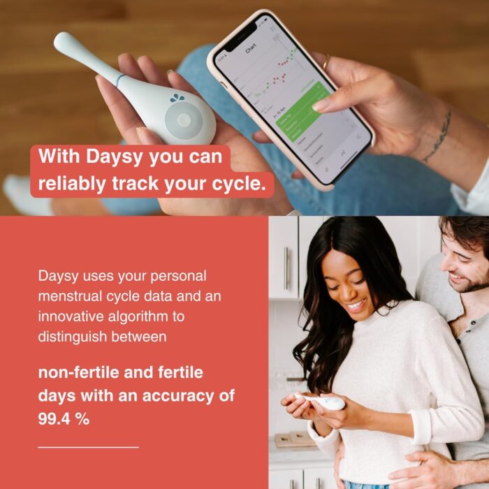Daysy 2.0 Medical Device for Cycle and Ovulation Monitoring | Indicates Fertile and Non-Fertile Days - 99.4% Accuracy | Also for Pregnancy Planning - Image 3