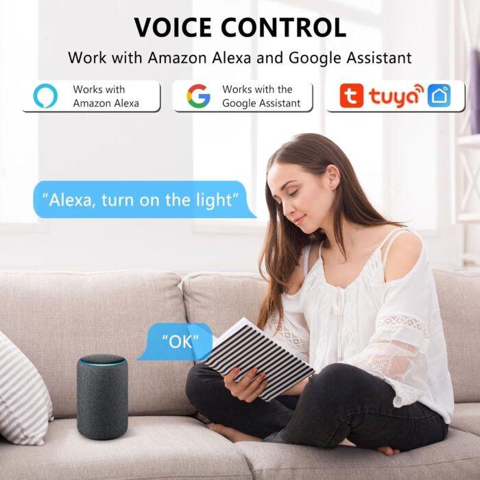 4 Pack Mini Smart Relay Switch Module Compatible With Tuya App, Alexa and Google Home - DIY WLAN Smart Life Switch, Neutral Conductor Required - Image 6
