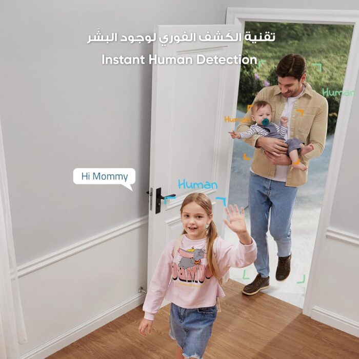 eufy Security 2K Indoor Cam Pan & Tilt, Home Security Indoor Camera, Human and Pet AI, Works with Voice Assistants, Motion Tracking, Night Vision, MicroSD Card Required, HomeBase Not Required. - Image 4