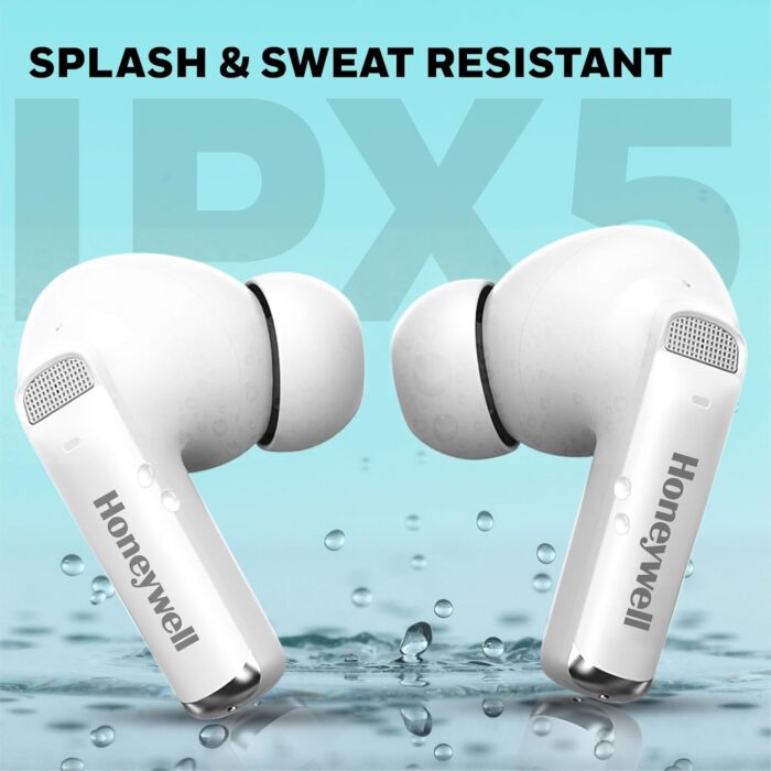 Honeywell Newly Launched Trueno U5100, in-Ear Wireless Hybrid ANC TWS Earbuds, with 33 dB ANC, Low Latency Mode, 6 mics, Bluetooth V5.2, 62 Hours of Playtime, 2 Years Manufaturer Warranty - Image 2