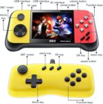 KASTWAVE Handheld Game Console, Retro Game Console Built-in 4849 Classic Games, 3.5-inch TFT LCD Screen, 10 Emulators, MP3/MP4/Ebook - TV OUT - Portable Game Player with 2 Gamepads - Image 5