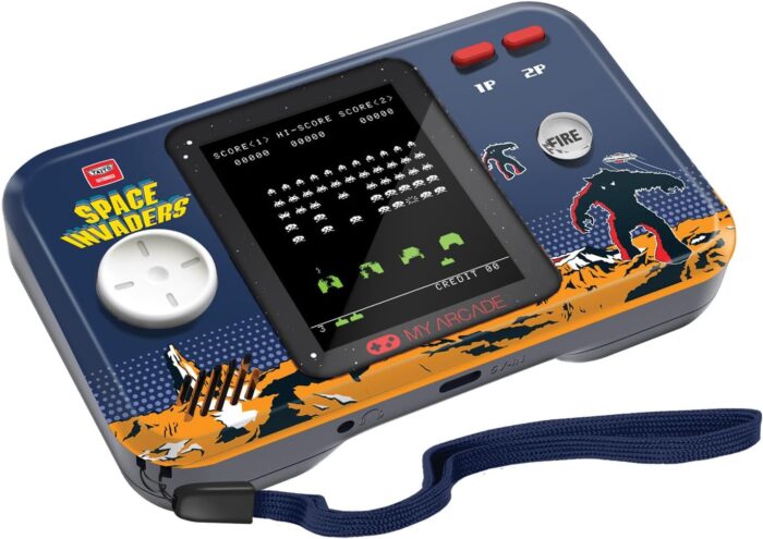 My Arcade Space Invaders Pocket Player Pro: Portable Video Game System, 2.75" Color Display, Ergonomic Design - Image 3