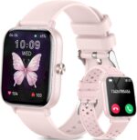 Smart Watch for Women(Answer/Make Call), 1.83" HD Touch Screen Fitness tracker with Heart Rate SpO2 Sleep Monitor,100+ Sport Modes, IP68 Waterproof Smartwatch compatible with iOS & Android, Pink