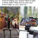 NOSKIN [Upgraded] Universal Airplane in Flight Phone Mount. Handsfree Phone Holder for Desk with Multi-Directional Dual 360 Degree Rotation. Pocket Size Travel Essential Accessory for Flying - Image 6