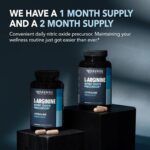 Extra Strength L Arginine - 1200mg Nitric Oxide Supplement for Muscle Growth, Vascularity & Energy - Powerful NO Booster With L-Citrulline & Essential Amino Acids To Train Longer & Harder - Image 8