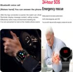 Blood Glucose Smart Watch, ECG HRV Fitness Tracker with Heart Rate Blood Pressure Uric Acid Measurement, Blood Lipid Monitoring, 20 Sports Modes, Text & Call, for Men & Women,Blue - Image 5