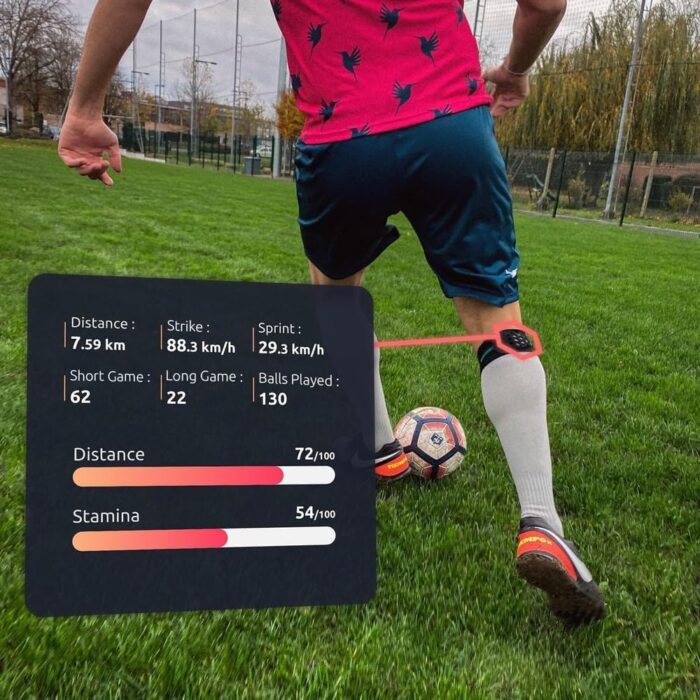 Footbar Meteor Football Soccer Activity Tracker, Football Accessories for Performance and Game Style Tracking App for iOS Android - Image 2