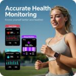 Smart Watch for Women Men,Baytion Fitness Tracker Watch for Android Phones iPhone Compatible,IP67 Waterproof 1.85” HD Smart Watches with Blood Pressure, Heart Rate Monitor,100+ Sport Modes(Pink) - Image 3