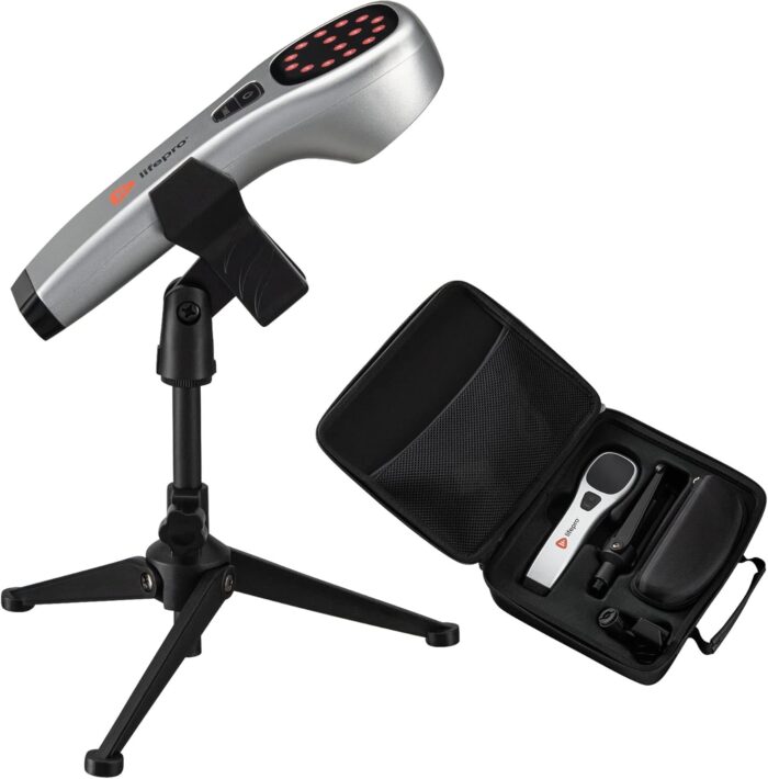 LifePro Red Light Therapy Device – Portable Near Infrared Light Therapy for Body and Dogs, Cats & Pets – Utilizes Triple Led Light 650nm & 670nm Wavelength – Red Light Home Therapy Device