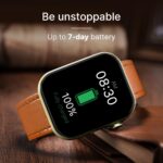Noise ColorFit Ultra 3 Bluetooth Calling Smart Watch with Biggest 1.96" AMOLED Display, Premium Metallic Build,Heart Rate Monitor, Activity Tracker, Gesture Control with Leather Strap (Classic Black) - Image 4