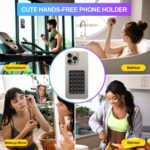 4 Pieces Thickened Model Silicone Suction Phone Case Holder, Mirror Shower Holder, Hands-Free Accessory for Bathroom, Home, Kitchen and More - Image 3