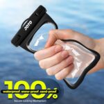 JOTO Universal Waterproof Phone Pouch Cellphone Dry Bag Case for iPhone 16 15 14 13 12 11 Pro Max Mini Plus Xs XR X 8 7 6S, Galaxy S23 S22 S21 Plus Note, Pixel up to 7" -Black - Image 5