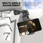 Universal Airplane in Flight Phone Mount. Handsfree Phone Holder for Desk with Multi-Directional Dual 360 Degree Rotation. Pocket Size Travel Essential Accessory for Flying. US Patented and Protected. - Image 4